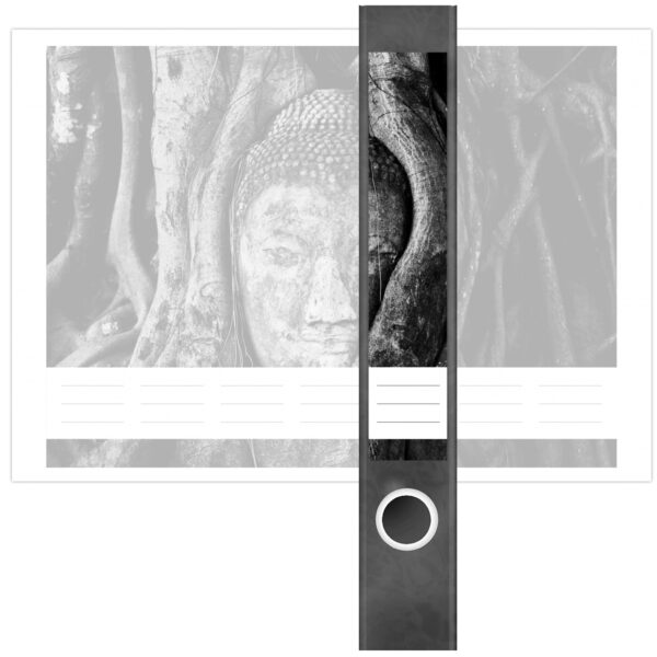 Etiketten für Ordner | Kunst im Baum 2 | 7 Aufkleber für schmale Ordnerrücken | Selbstklebende Design Ordneretiketten Rückenschilder
