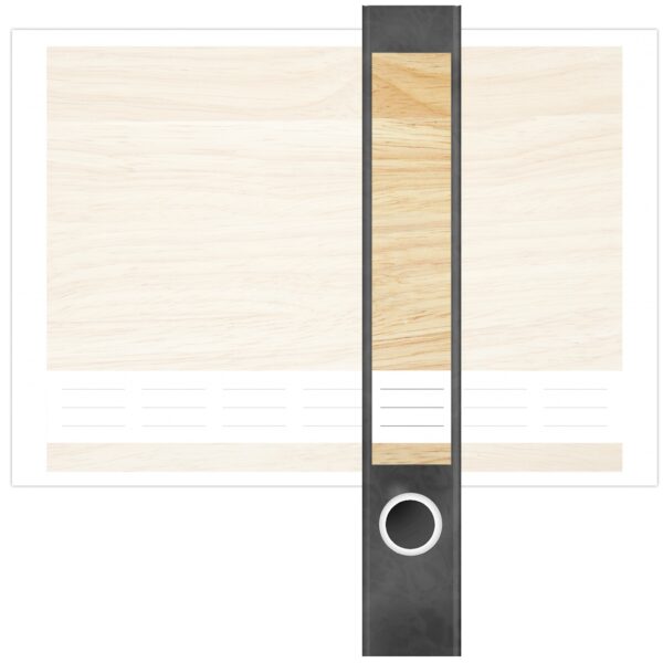 Etiketten für Ordner | Helles Parket Holz | 7 Aufkleber für schmale Ordnerrücken | Selbstklebende Design Ordneretiketten Rückenschilder