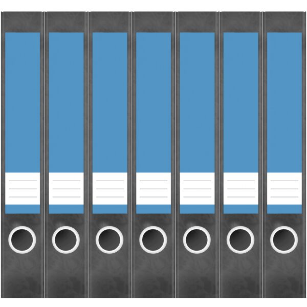 Etiketten für Ordner | Blau 4 | 7 Aufkleber für schmale Ordnerrücken | Selbstklebende Design Ordneretiketten Rückenschilder