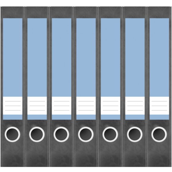Etiketten für Ordner | Blau 6 | 7 Aufkleber für schmale Ordnerrücken | Selbstklebende Design Ordneretiketten Rückenschilder