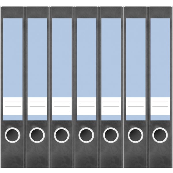 Etiketten für Ordner | Blau 7 | 7 Aufkleber für schmale Ordnerrücken | Selbstklebende Design Ordneretiketten Rückenschilder