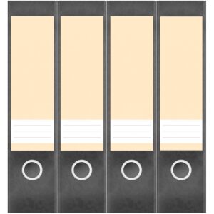 Etiketten für Ordner | Gelb 7 | 4 breite Aufkleber für Ordnerrücken | Selbstklebende Design Ordneretiketten Rückenschilder
