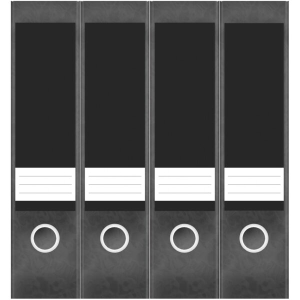 Etiketten für Ordner | Grau 1 | 4 breite Aufkleber für Ordnerrücken | Selbstklebende Design Ordneretiketten Rückenschilder