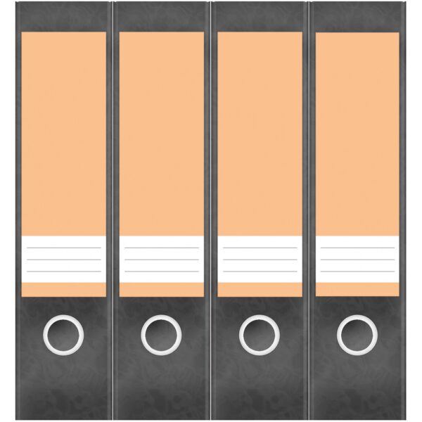 Etiketten für Ordner | Orange 5 | 4 breite Aufkleber für Ordnerrücken | Selbstklebende Design Ordneretiketten Rückenschilder