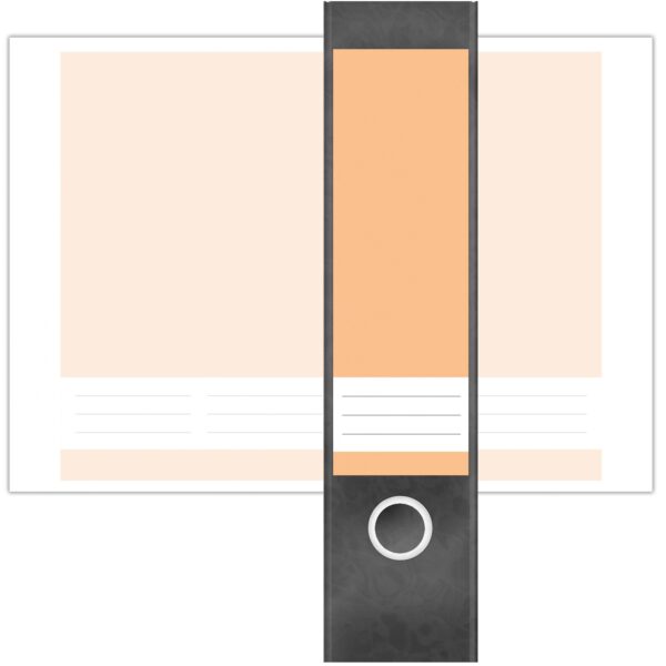 Etiketten für Ordner | Orange 5 | 4 breite Aufkleber für Ordnerrücken | Selbstklebende Design Ordneretiketten Rückenschilder