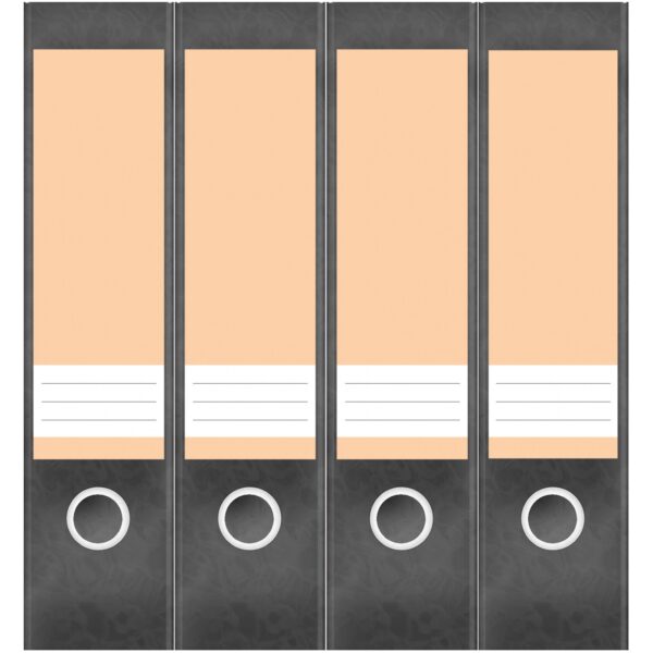 Etiketten für Ordner | Orange 6 | 4 breite Aufkleber für Ordnerrücken | Selbstklebende Design Ordneretiketten Rückenschilder