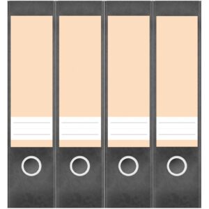 Etiketten für Ordner | Orange 7 | 4 breite Aufkleber für Ordnerrücken | Selbstklebende Design Ordneretiketten Rückenschilder