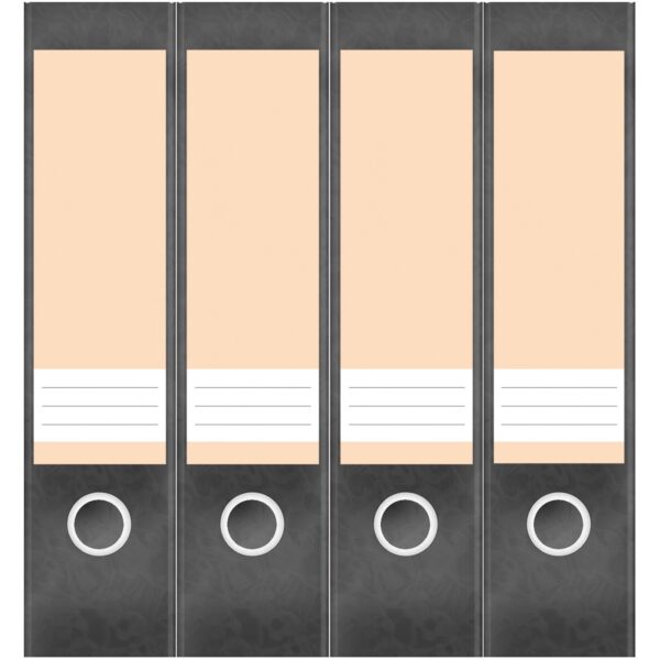 Etiketten für Ordner | Orange 7 | 4 breite Aufkleber für Ordnerrücken | Selbstklebende Design Ordneretiketten Rückenschilder