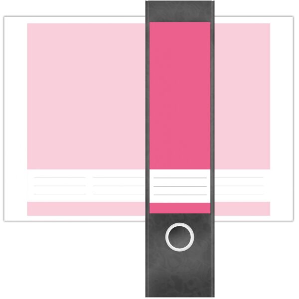 Etiketten für Ordner | Rosa 3 | 4 breite Aufkleber für Ordnerrücken | Selbstklebende Design Ordneretiketten Rückenschilder