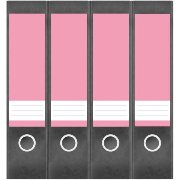 Etiketten für Ordner | Rosa 5 | 4 breite Aufkleber für Ordnerrücken | Selbstklebende Design Ordneretiketten Rückenschilder