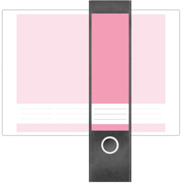 Etiketten für Ordner | Rosa 5 | 4 breite Aufkleber für Ordnerrücken | Selbstklebende Design Ordneretiketten Rückenschilder