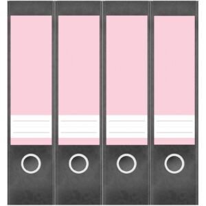 Etiketten für Ordner | Rosa 7 | 4 breite Aufkleber für Ordnerrücken | Selbstklebende Design Ordneretiketten Rückenschilder