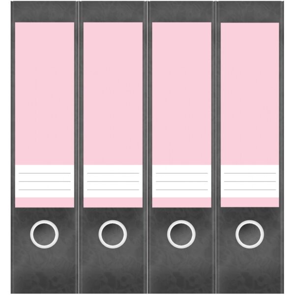Etiketten für Ordner | Rosa 7 | 4 breite Aufkleber für Ordnerrücken | Selbstklebende Design Ordneretiketten Rückenschilder