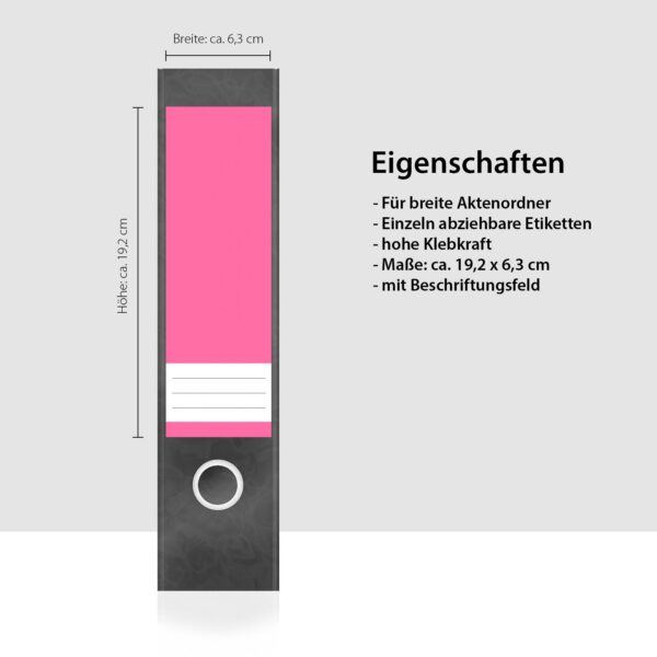 Etiketten für Ordner | Farbmix 7 | 4 breite Aufkleber für Ordnerrücken | Selbstklebende Design Ordneretiketten Rückenschilder