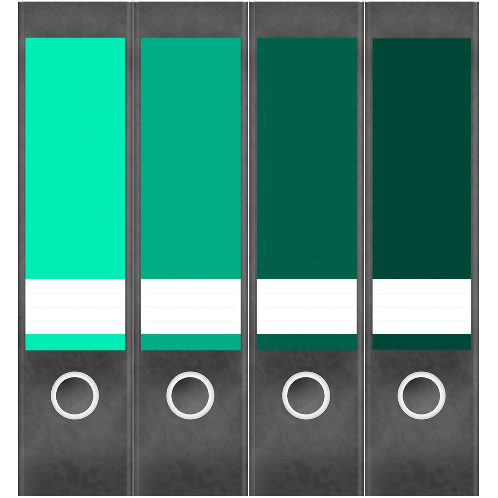 Etiketten für Ordner | Farbmix Grün | 4 breite Aufkleber für Ordnerrücken | Selbstklebende Design Ordneretiketten Rückenschilder 1 Etiketten für Ordner | Farbmix Grün | 4 breite Aufkleber für Ordnerrücken | Selbstklebende Design Ordneretiketten Rückenschilder