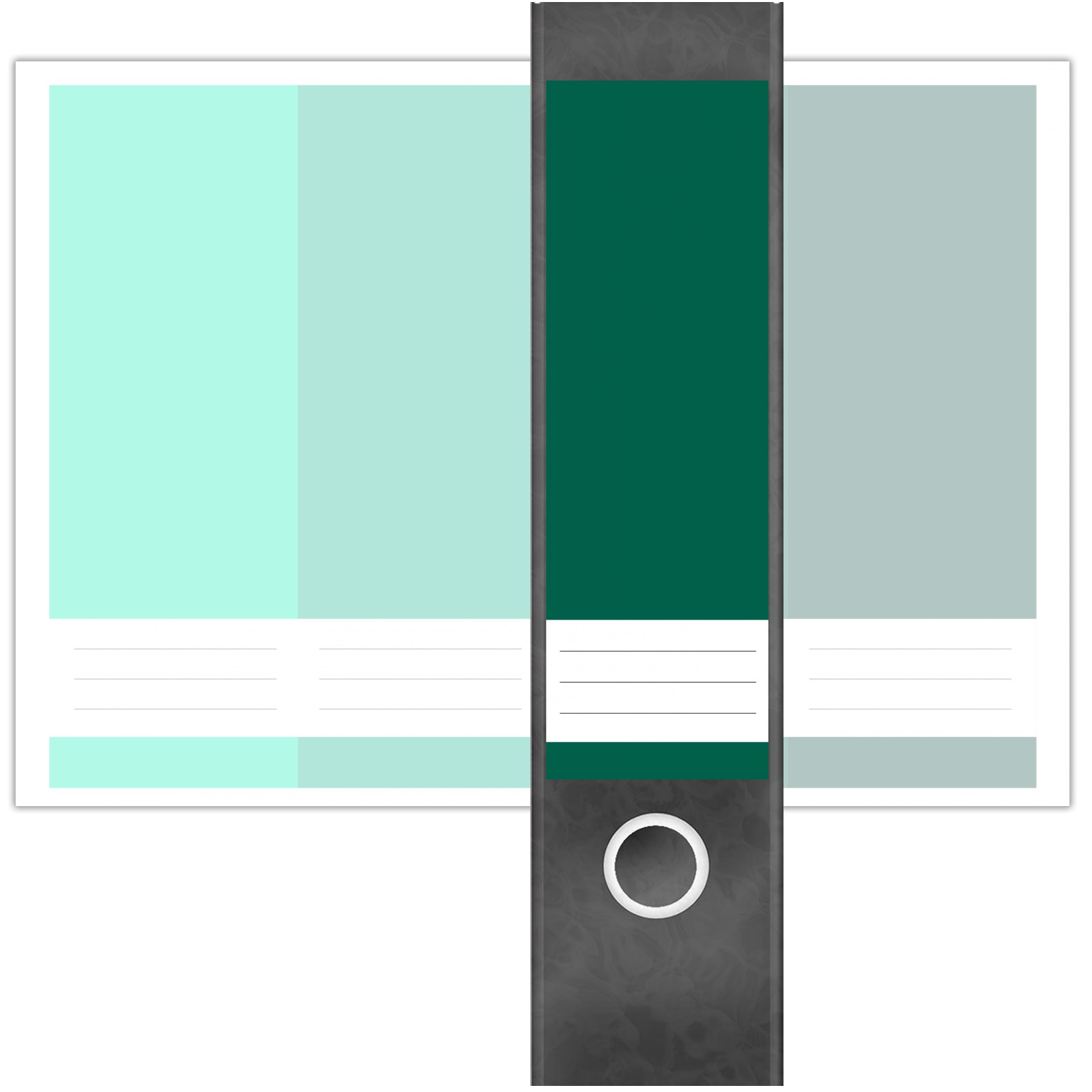 Etiketten für Ordner | Farbmix Grün | 4 breite Aufkleber für Ordnerrücken | Selbstklebende Design Ordneretiketten Rückenschilder 2 Etiketten für Ordner | Farbmix Grün | 4 breite Aufkleber für Ordnerrücken | Selbstklebende Design Ordneretiketten Rückenschilder