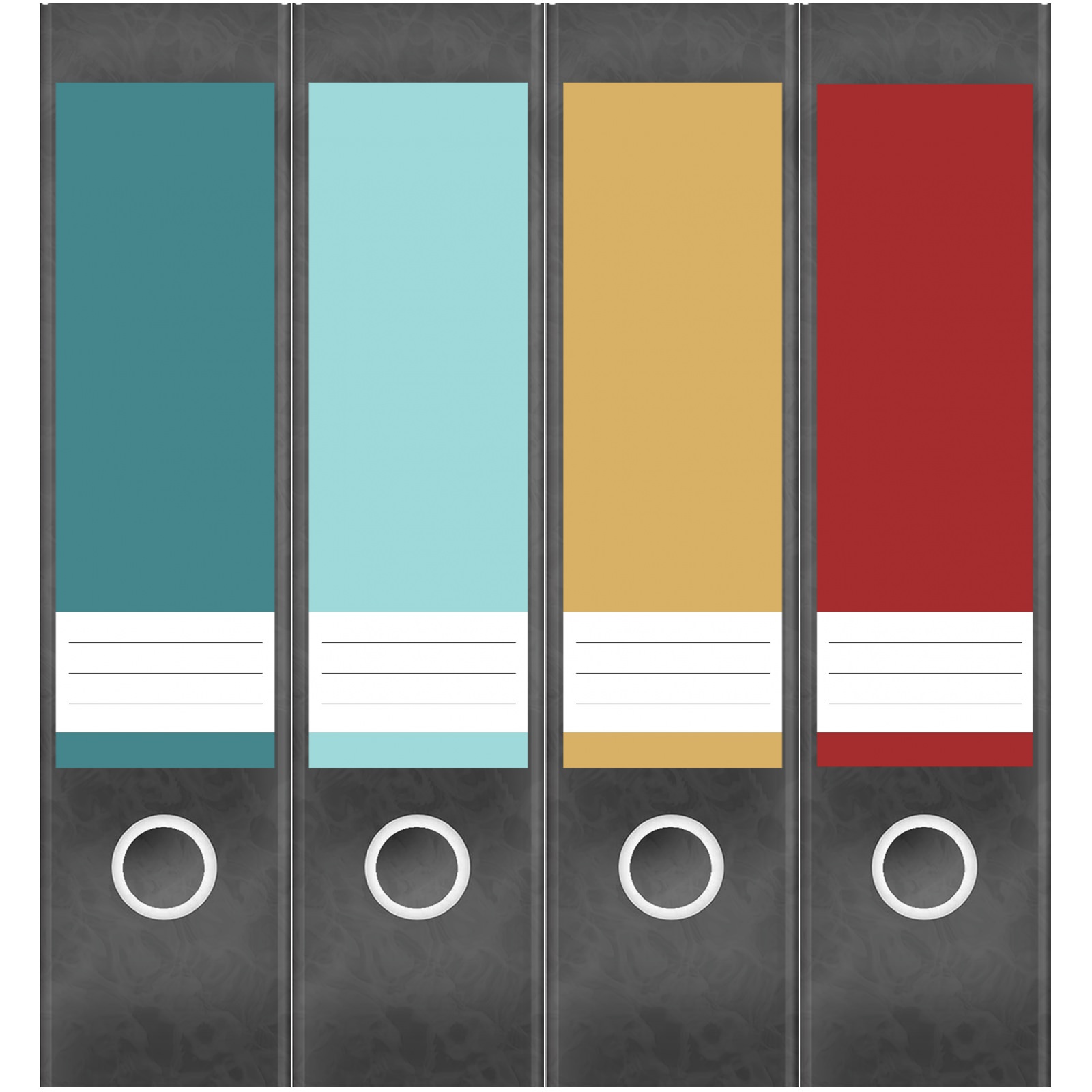 Etiketten für Ordner | Farbmix Modern 7 | 4 breite Aufkleber für Ordnerrücken | Selbstklebende Design Ordneretiketten Rückenschilder 1 Etiketten für Ordner | Farbmix Modern 7 | 4 breite Aufkleber für Ordnerrücken | Selbstklebende Design Ordneretiketten Rückenschilder