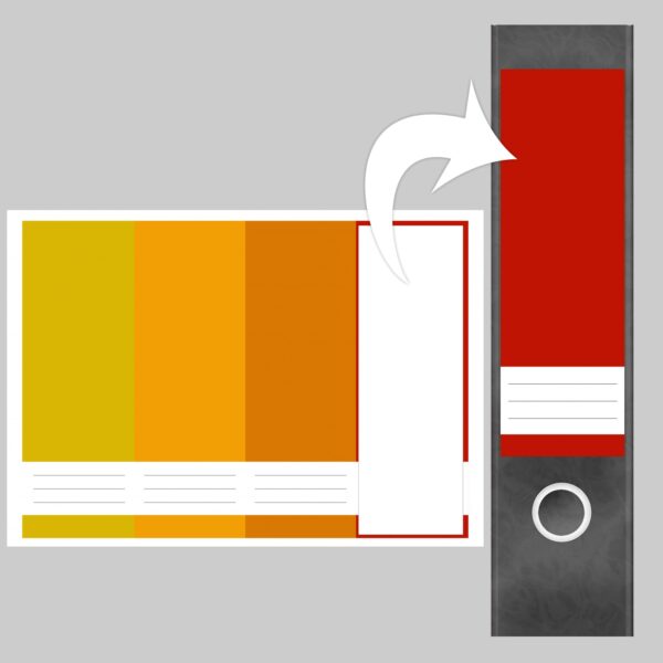 Etiketten für Ordner | Farbmix Gedeckte Farben | 4 breite Aufkleber für Ordnerrücken | Selbstklebende Design Ordneretiketten Rückenschilder