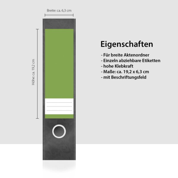 Etiketten für Ordner | Farbmix Herbst im Wald | 4 breite Aufkleber für Ordnerrücken | Selbstklebende Design Ordneretiketten Rückenschilder