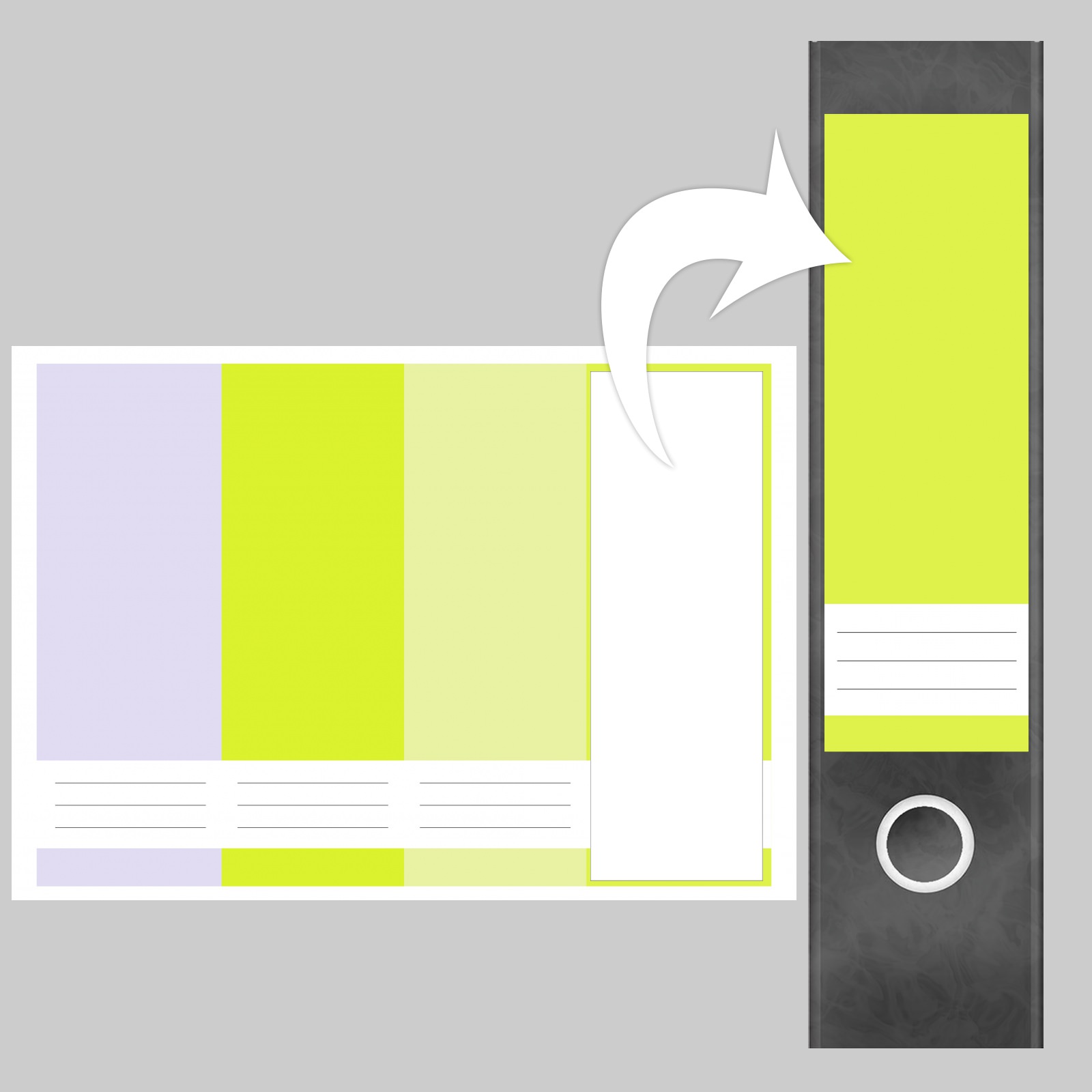 Etiketten für Ordner | Farbmix Helle Farben 1 | 4 breite Aufkleber für Ordnerrücken | Selbstklebende Design Ordneretiketten Rückenschilder 3 Etiketten für Ordner | Farbmix Helle Farben 1 | 4 breite Aufkleber für Ordnerrücken | Selbstklebende Design Ordneretiketten Rückenschilder