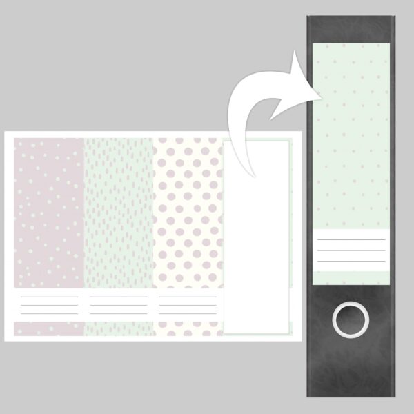 Etiketten für Ordner | Deko 26 Muster Mix | 4 breite Aufkleber für Ordnerrücken | Selbstklebende Design Ordneretiketten Rückenschilder