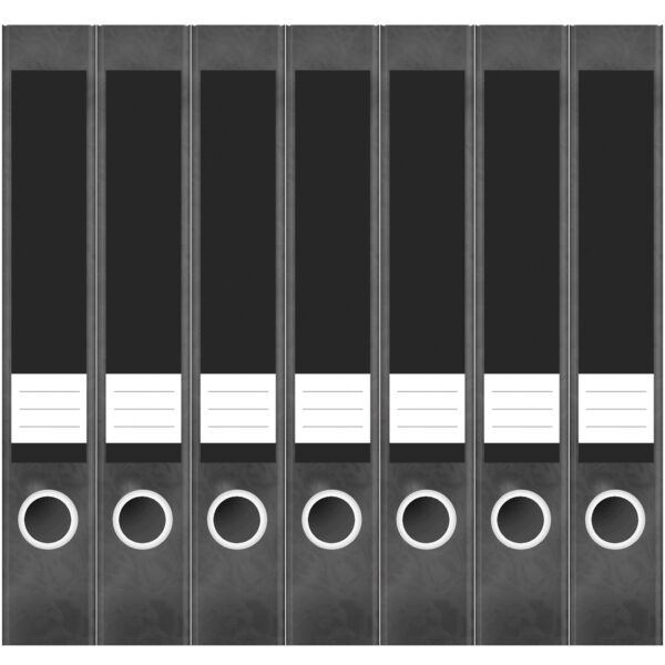 Etiketten für Ordner | Grau 1 | 7 Aufkleber für schmale Ordnerrücken | Selbstklebende Design Ordneretiketten Rückenschilder