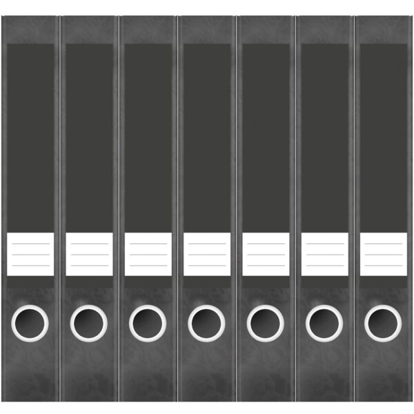 Etiketten für Ordner | Grau 2 | 7 Aufkleber für schmale Ordnerrücken | Selbstklebende Design Ordneretiketten Rückenschilder