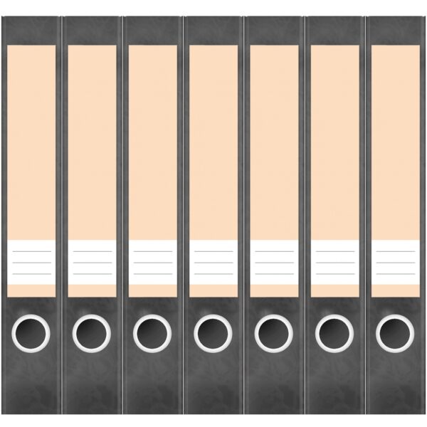 Etiketten für Ordner | Orange 7 | 7 Aufkleber für schmale Ordnerrücken | Selbstklebende Design Ordneretiketten Rückenschilder