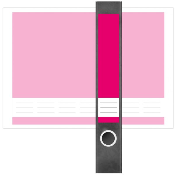 Etiketten für Ordner | Rosa 1 | 7 Aufkleber für schmale Ordnerrücken | Selbstklebende Design Ordneretiketten Rückenschilder