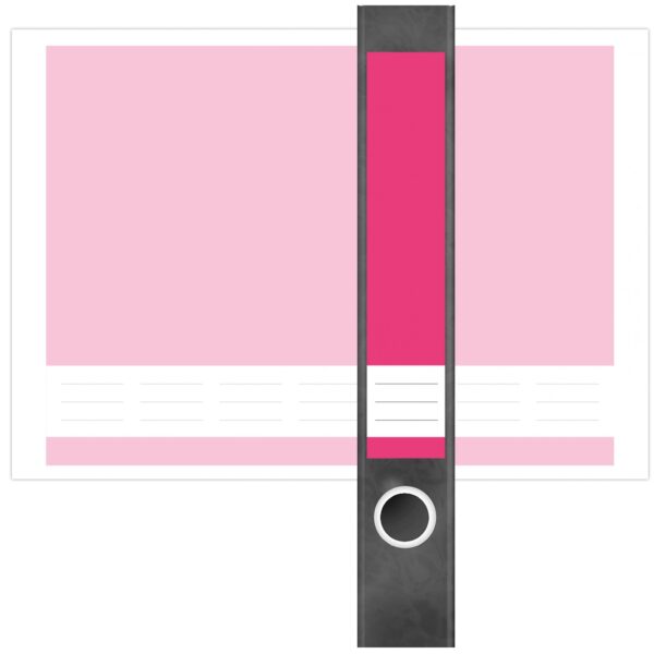 Etiketten für Ordner | Rosa 2 | 7 Aufkleber für schmale Ordnerrücken | Selbstklebende Design Ordneretiketten Rückenschilder