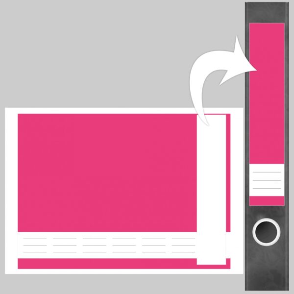 Etiketten für Ordner | Rosa 2 | 7 Aufkleber für schmale Ordnerrücken | Selbstklebende Design Ordneretiketten Rückenschilder
