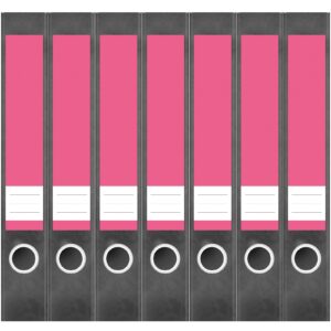 Etiketten für Ordner | Rosa 3 | 7 Aufkleber für schmale Ordnerrücken | Selbstklebende Design Ordneretiketten Rückenschilder