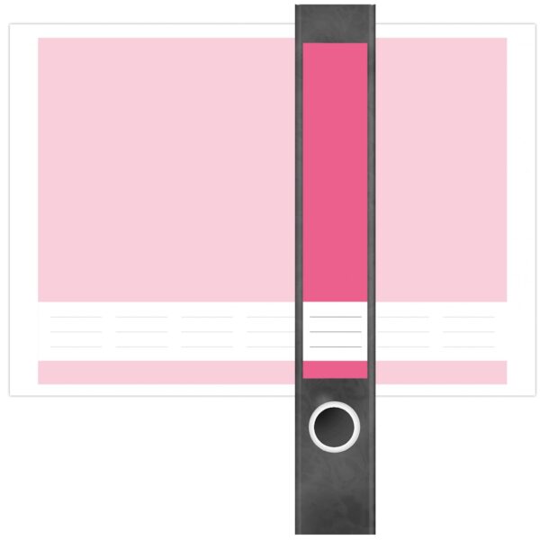 Etiketten für Ordner | Rosa 3 | 7 Aufkleber für schmale Ordnerrücken | Selbstklebende Design Ordneretiketten Rückenschilder
