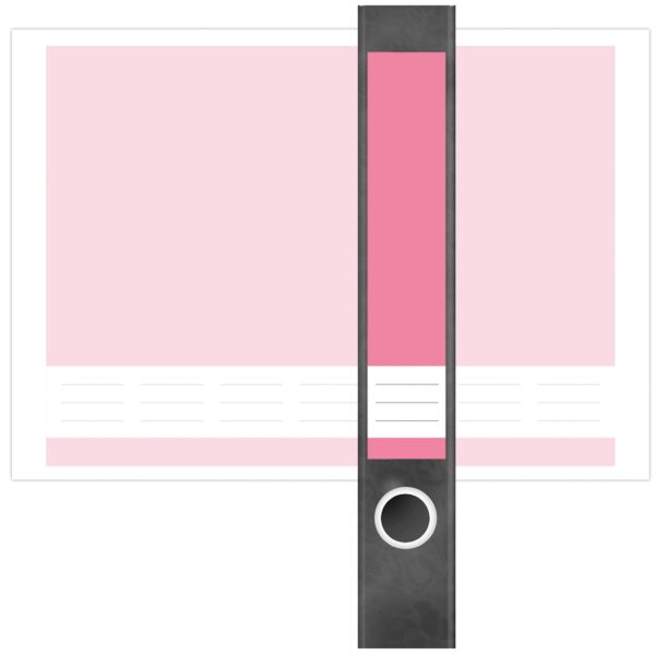 Etiketten für Ordner | Rosa 4 | 7 Aufkleber für schmale Ordnerrücken | Selbstklebende Design Ordneretiketten Rückenschilder