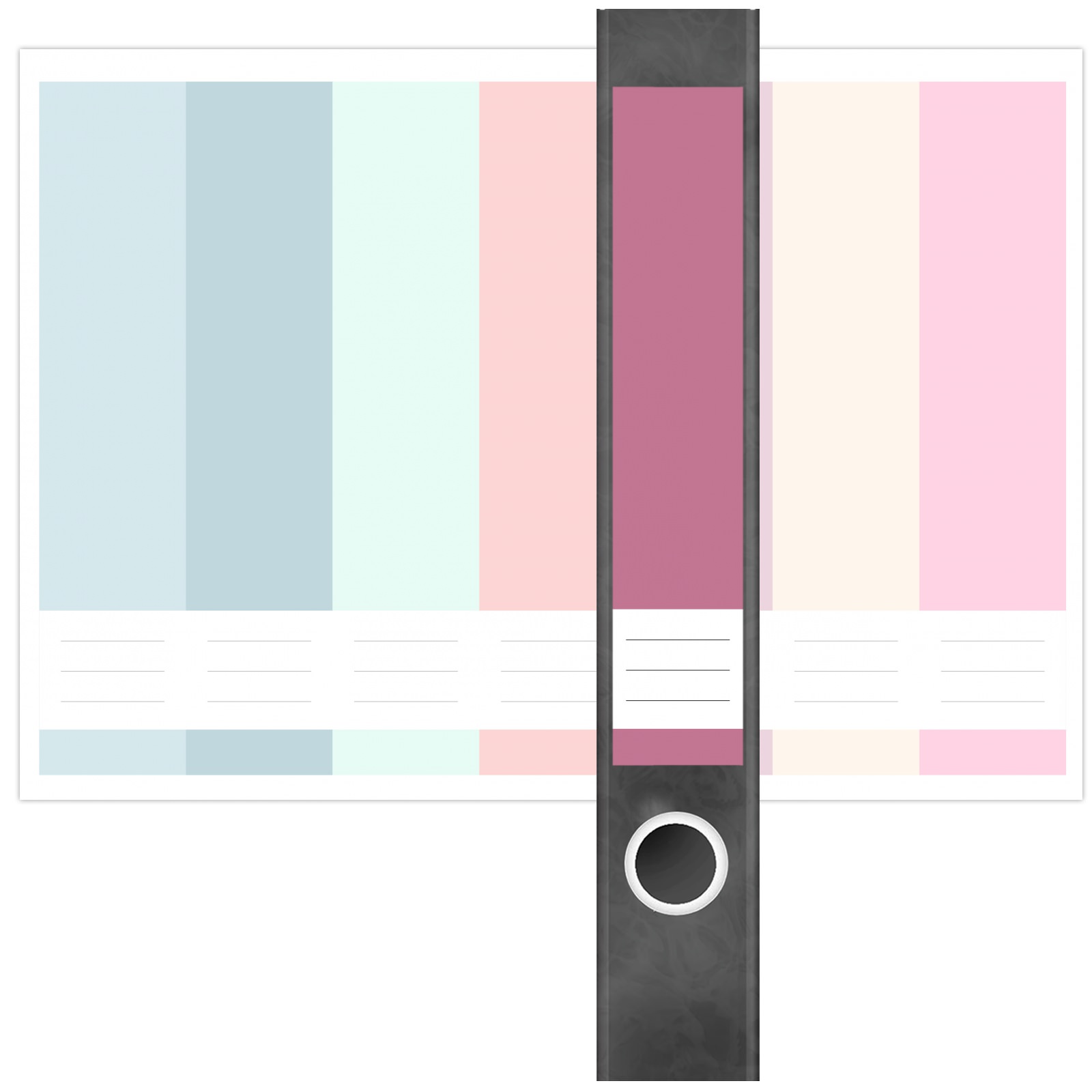 Etiketten für Ordner | Farbmix 6 | 7 Aufkleber für schmale Ordnerrücken | Selbstklebende Design Ordneretiketten Rückenschilder 2 Etiketten für Ordner | Farbmix 6 | 7 Aufkleber für schmale Ordnerrücken | Selbstklebende Design Ordneretiketten Rückenschilder