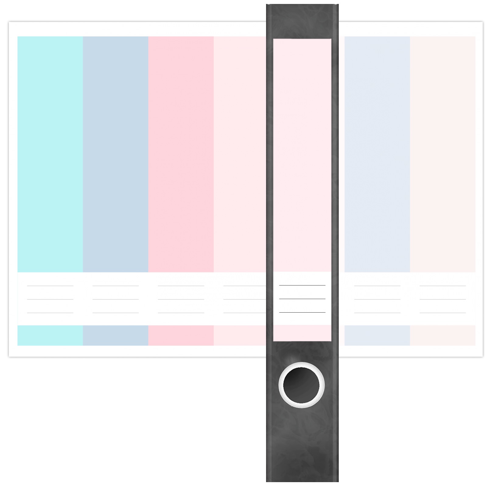 Etiketten für Ordner | Farbmix 10 | 7 Aufkleber für schmale Ordnerrücken | Selbstklebende Design Ordneretiketten Rückenschilder 2 Etiketten für Ordner | Farbmix 10 | 7 Aufkleber für schmale Ordnerrücken | Selbstklebende Design Ordneretiketten Rückenschilder