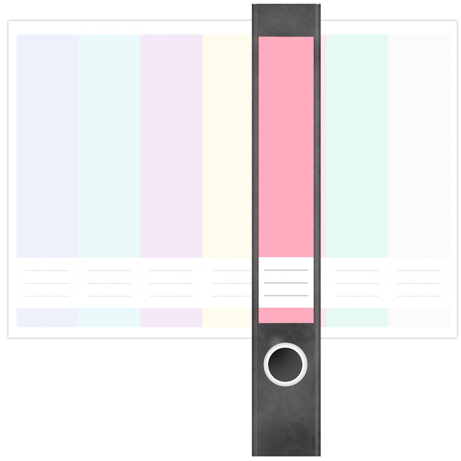 Etiketten für Ordner | Farbmix 11 | 7 Aufkleber für schmale Ordnerrücken | Selbstklebende Design Ordneretiketten Rückenschilder 2 Etiketten für Ordner | Farbmix 11 | 7 Aufkleber für schmale Ordnerrücken | Selbstklebende Design Ordneretiketten Rückenschilder