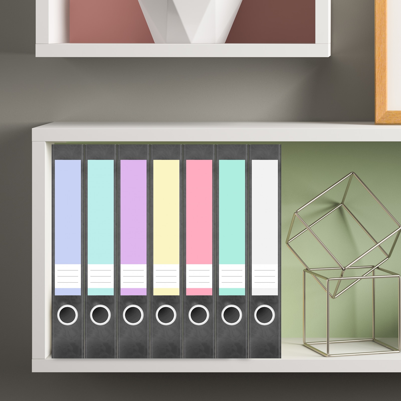 Etiketten für Ordner | Farbmix 11 | 7 Aufkleber für schmale Ordnerrücken | Selbstklebende Design Ordneretiketten Rückenschilder 4 Etiketten für Ordner | Farbmix 11 | 7 Aufkleber für schmale Ordnerrücken | Selbstklebende Design Ordneretiketten Rückenschilder