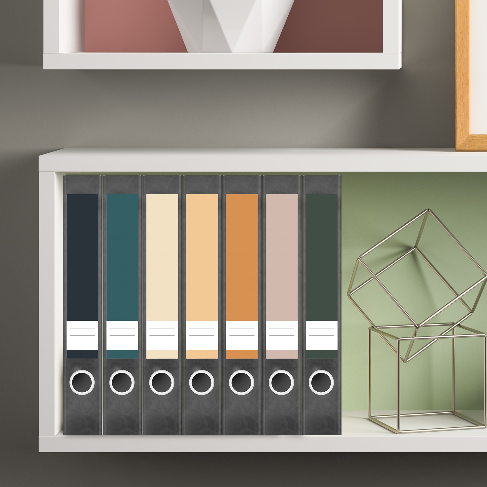 Etiketten für Ordner | Farbmix 12 | 7 Aufkleber für schmale Ordnerrücken | Selbstklebende Design Ordneretiketten Rückenschilder 4 Etiketten für Ordner | Farbmix 12 | 7 Aufkleber für schmale Ordnerrücken | Selbstklebende Design Ordneretiketten Rückenschilder