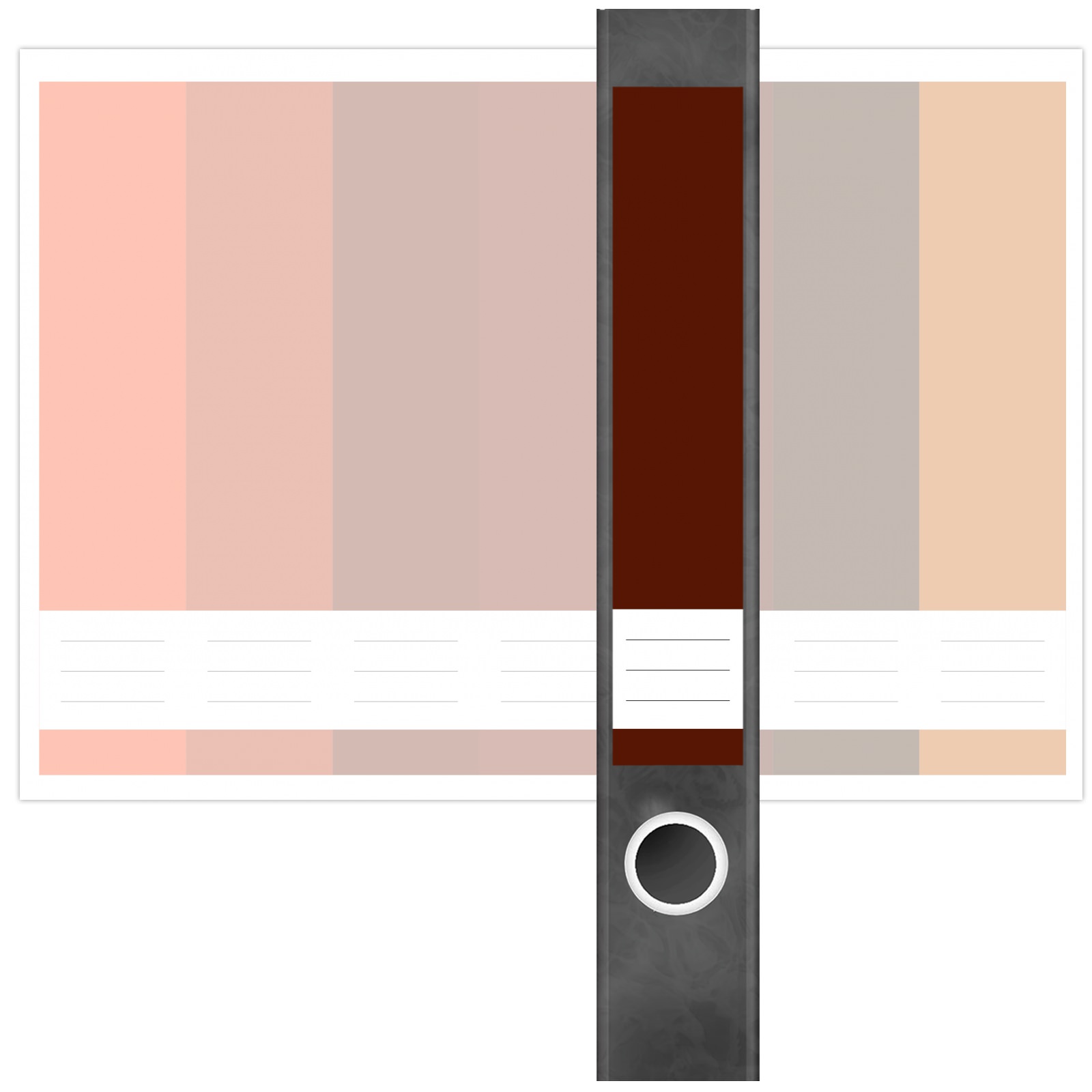 Etiketten für Ordner | Farbmix Orange Braun 2 | 7 Aufkleber für schmale Ordnerrücken | Selbstklebende Design Ordneretiketten Rückenschilder 2 Etiketten für Ordner | Farbmix Orange Braun 2 | 7 Aufkleber für schmale Ordnerrücken | Selbstklebende Design Ordneretiketten Rückenschilder