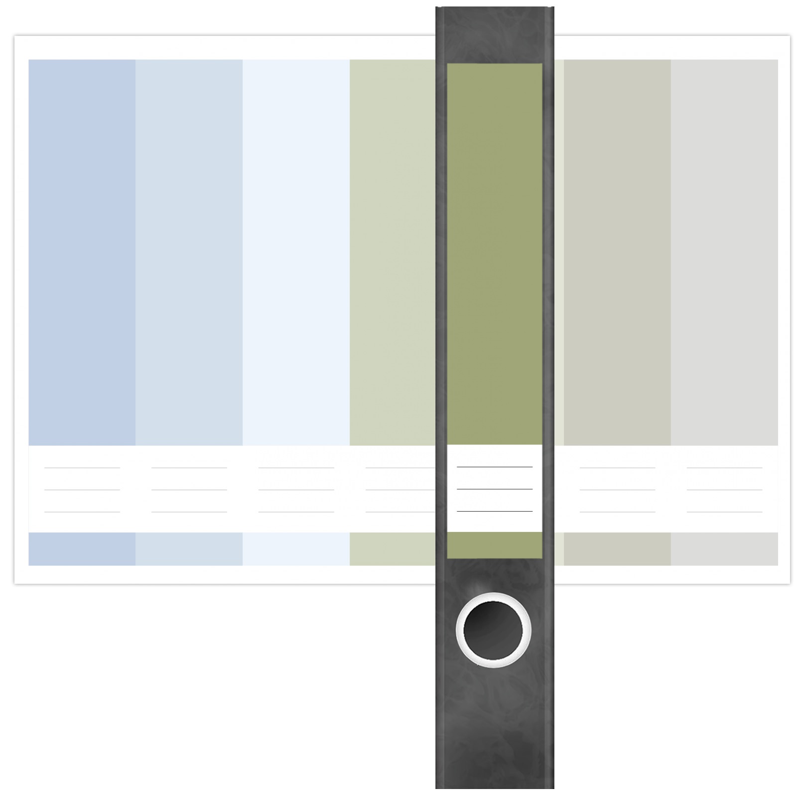 Etiketten für Ordner | Farbmix Blau Grün | 7 Aufkleber für schmale Ordnerrücken | Selbstklebende Design Ordneretiketten Rückenschilder 2 Etiketten für Ordner | Farbmix Blau Grün | 7 Aufkleber für schmale Ordnerrücken | Selbstklebende Design Ordneretiketten Rückenschilder