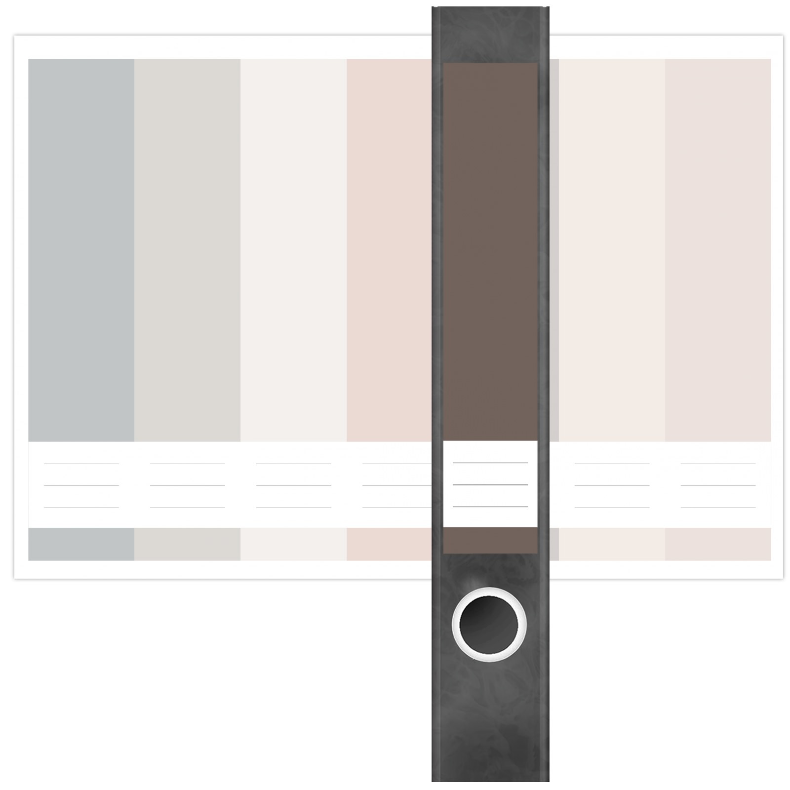 Etiketten für Ordner | Farbmix Beige Braun Grau | 7 Aufkleber für schmale Ordnerrücken | Selbstklebende Design Ordneretiketten Rückenschilder 2 Etiketten für Ordner | Farbmix Beige Braun Grau | 7 Aufkleber für schmale Ordnerrücken | Selbstklebende Design Ordneretiketten Rückenschilder