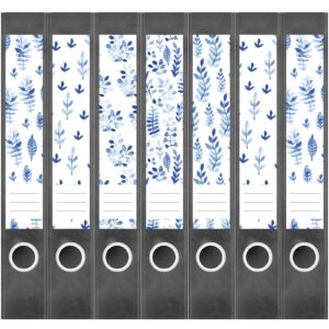 Etiketten für Ordner | Deko 20 Muster Mix | 7 Aufkleber für schmale Ordnerrücken | Selbstklebende Design Ordneretiketten Rückenschilder